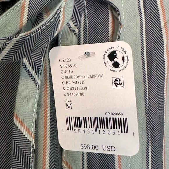 NWT Free People Pant Womens Medium Stripe Pull On Relaxed Boho Lounge - Picture 8 of 11